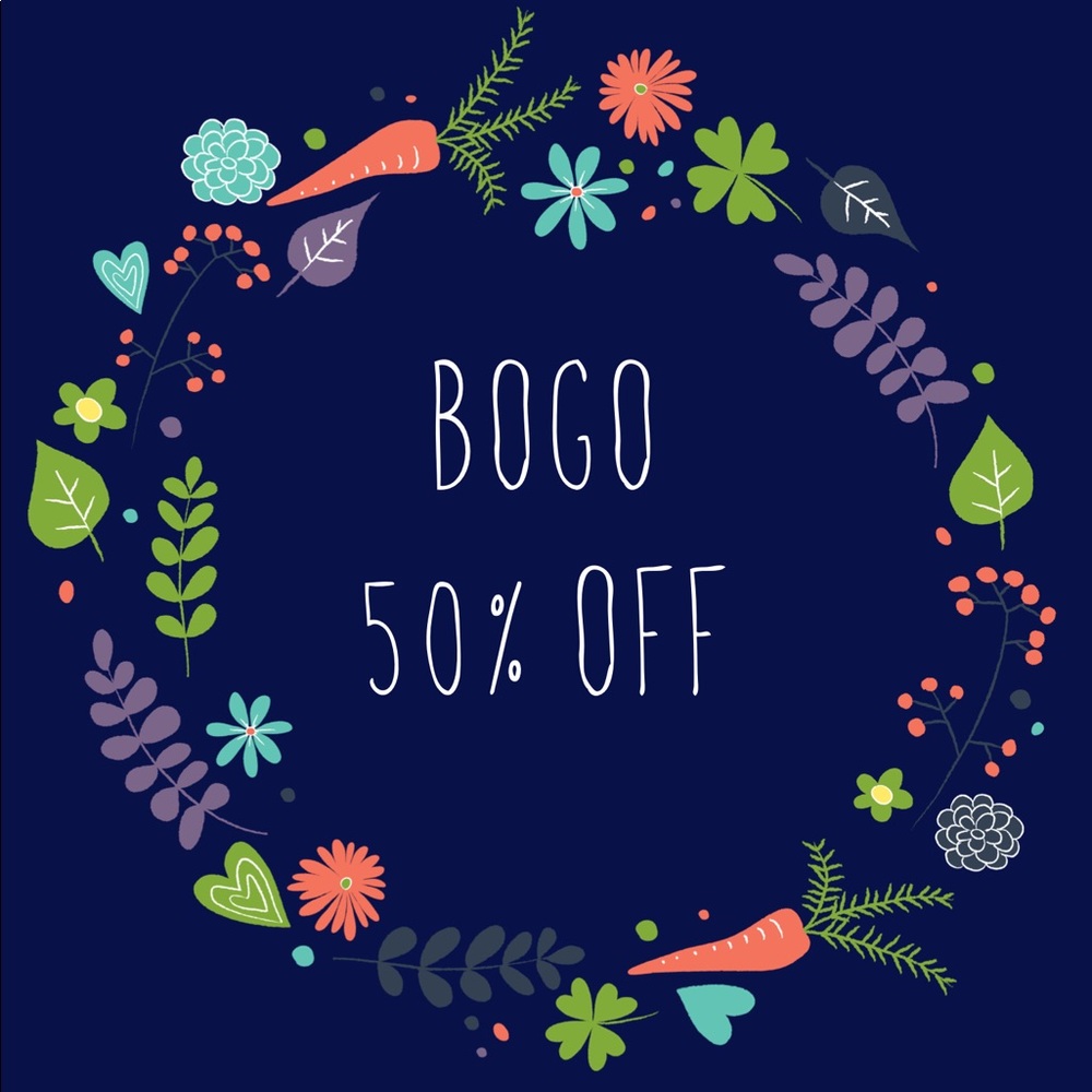 Entire Closet is BOGO 50% OFF!
